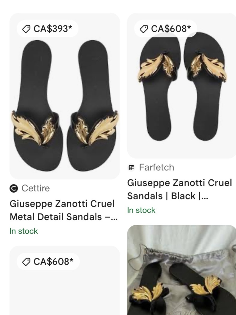 Giuseppe Zanotti Cruel Sandal with Gold Leaf Ornament-block heel